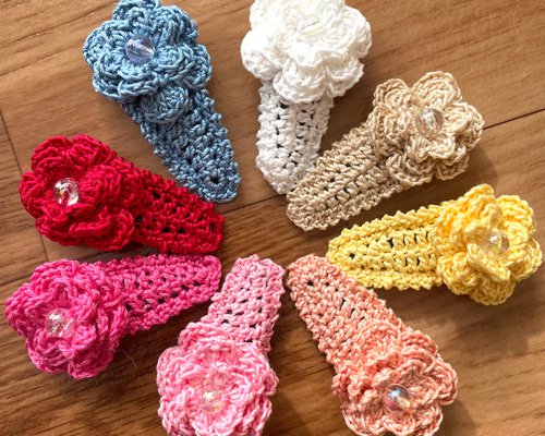 レース編みドイリー ハンドメイド （ハンドメイド☆ハート型ミニ