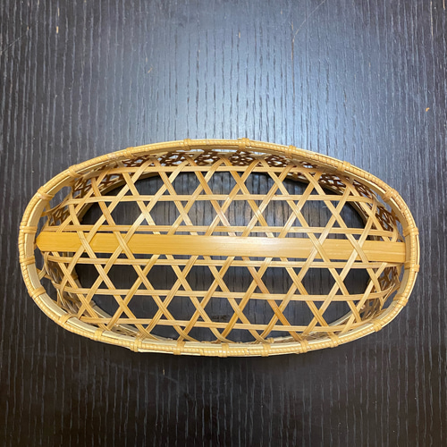 【13日まで期間限定価格】新品【希少】竹製楕円形菓子器　竹細工　茶道具 楽天市場】【日本の竹細工】椀かご 楕円 中サイズ 2〜3人用 底