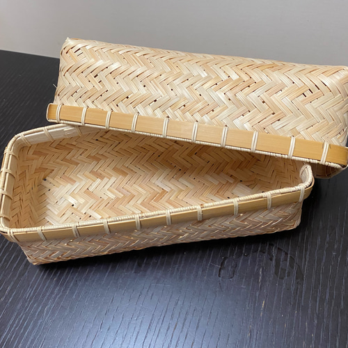 素朴な竹のお弁当箱 ランチボックス(長方形・大) 弁当箱・ランチ