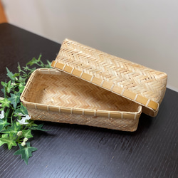 竹製 長方形 弁当箱　⭐︎新品・未使用⭐︎ 素朴な竹のお弁当箱 ランチボックス(長方形・大) 弁当箱・ランチ