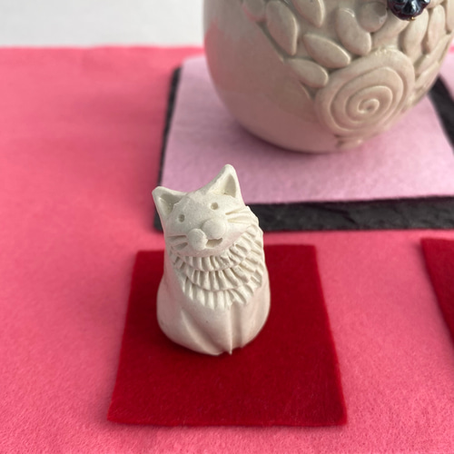 福猫ひな祭り/雛人形・猫の雛人形(三匹官女つき) 立体 福猫ひな祭り/雛人形・猫の雛人形(三匹官女つき) 立体