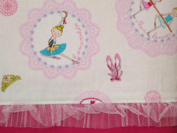 かわいい バレリーナの通園・通学３点セット・チャーム付き（生成り）、ピンク・パープルもあります