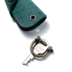 Button Hook Key Case S [藍色] / ButtonHookKeyCase S BLUE雜貨禮品皮革 第5張的照片