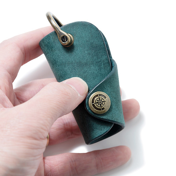 Button Hook Key Case S [藍色] / ButtonHookKeyCase S BLUE雜貨禮品皮革 第1張的照片