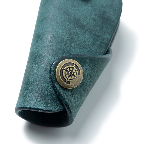 Button Hook Key Case S [藍色] / ButtonHookKeyCase S BLUE雜貨禮品皮革 第3張的照片