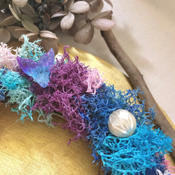 我們的藍調時光우리들의블루스 海女珍珠羽毛手作花環 OceanWreat 第9張的照片