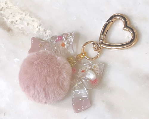 送料無料★String Ting/Baci Baby ピンク ハート キーホルダー 0180-1_0a5f0004-7d02-4b75-b865