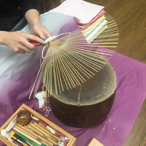 伝統工芸品】奈良団扇 上正 黄 正倉院文様-香爐-【手作りうちわ