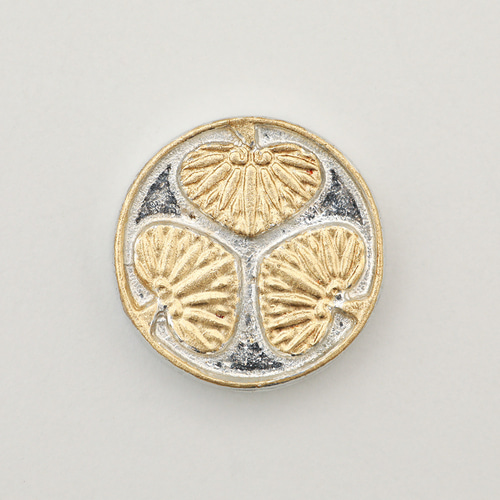 三ツ葉葵紋 家紋マグネット（徳川家） [錫鋳物] マグネット こと