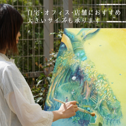 世界で一つだけの、永遠の花束「Bouquet éternel」＊オーダーメイド油彩原画＊優しい油絵＊絵画＊アートパネル 5枚目の画像