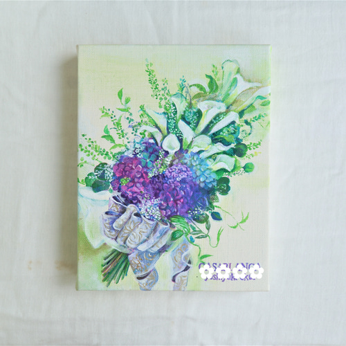 夏, 油絵,花束 世界で一つだけの、永遠の花束「Bouquet éternel」＊オーダー