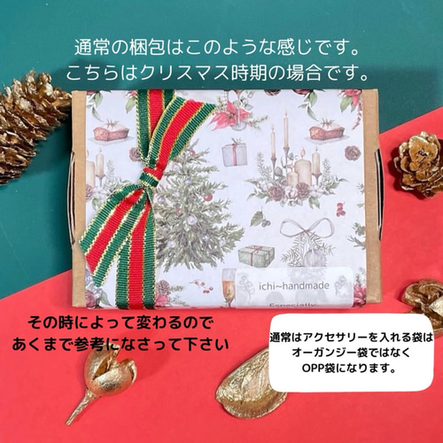 クリスマス仕様♡バクリフラワーの個性派ピアス／イヤリング