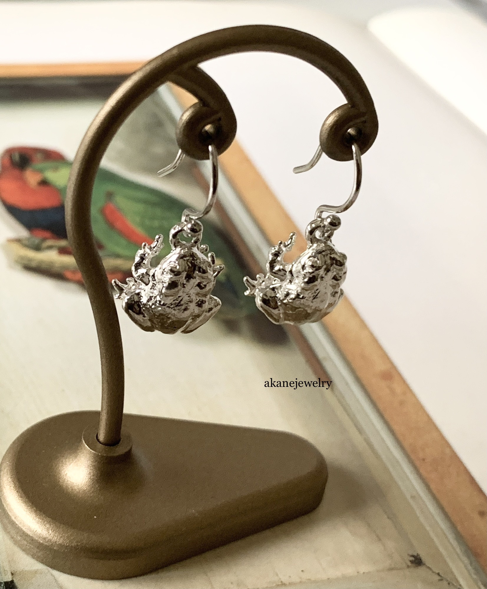 ヒキガエルの片耳ピアス