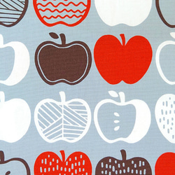 オックス生地【50×110cm】りんご リンゴ アップル 大きめ いろんな色 生地 布 3枚目の画像