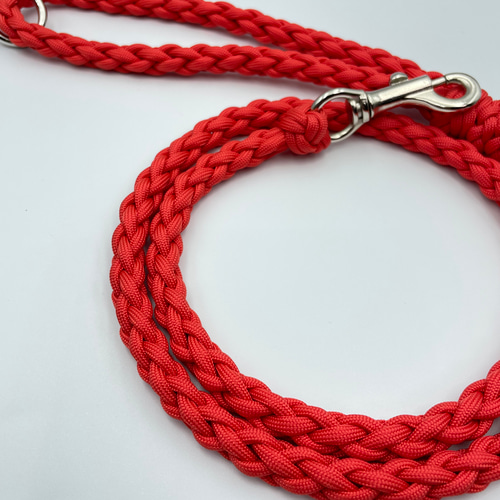 完成品】パラコード リード 6つ編みリード 小型犬リード 中型犬リード