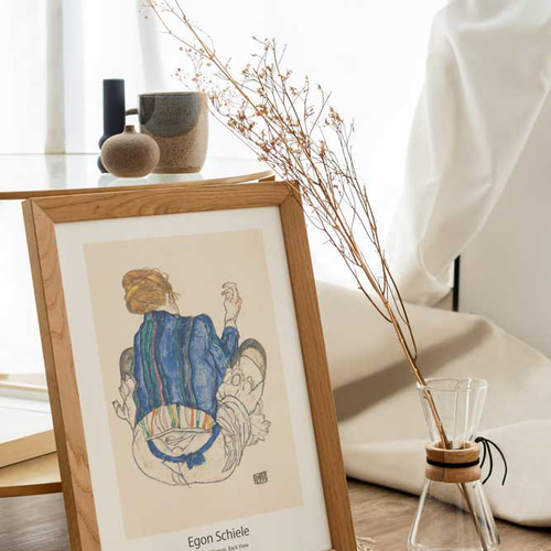 エゴン・シーレ、おしゃれなポスター、インテリアアート、モダン