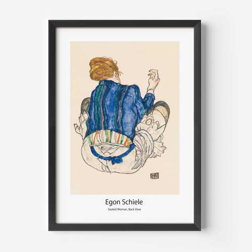 エゴン・シーレ、おしゃれなポスター、インテリアアート、モダン