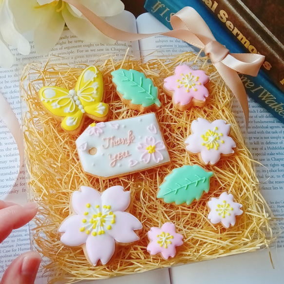 Thankyouギフトセット】桜のアイシングクッキー クッキー