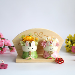 hinaうさちゃん❁ナチュラリー うさぎ 桃の節句 おひなさま ひな祭り