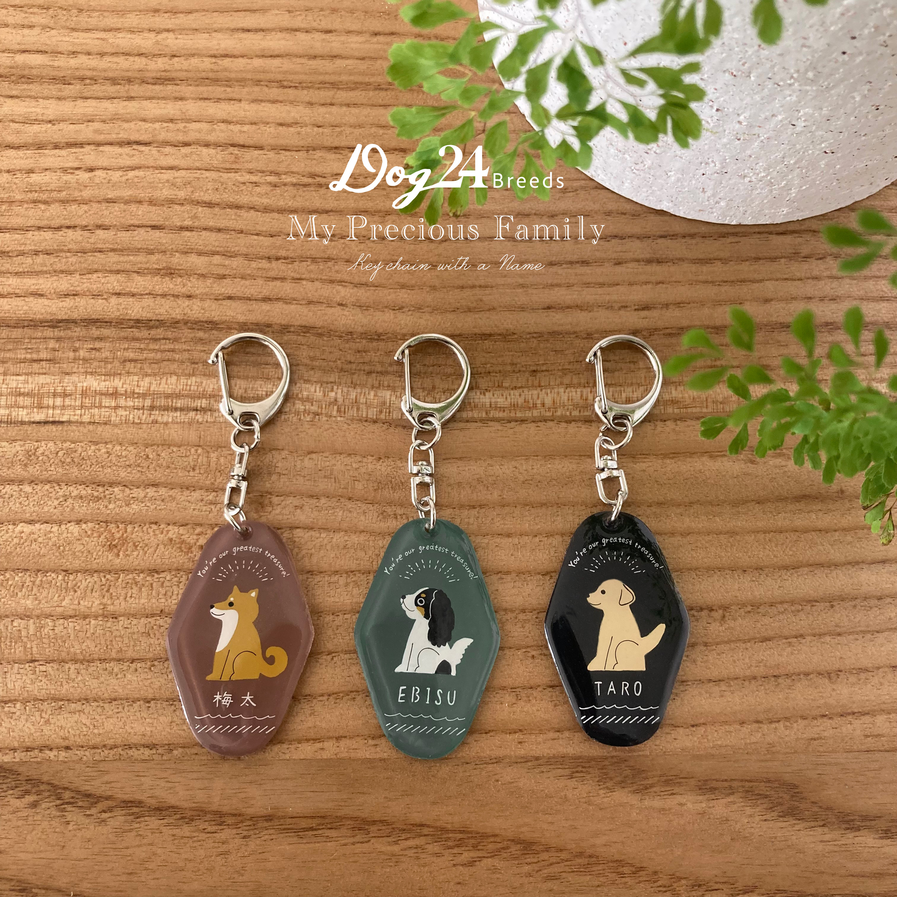 【いぬ商品】VERAWANG odelle オーダ》 24犬種 愛犬 「うちの子」キーホルダー ペット服