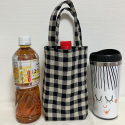 大きめサイズ500ml❤️オシャレなドリンクホルダー❤️ボトルカバーバッグ❤︎タンブラーホルダー 2枚目の画像