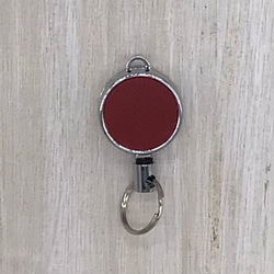 捲軸鑰匙扣（皮質酒紅色，免簽名） 第1張的照片