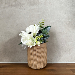 小物入れ、ペン立て、花器】クラフトバンド 紙バンド 一輪挿し・花瓶