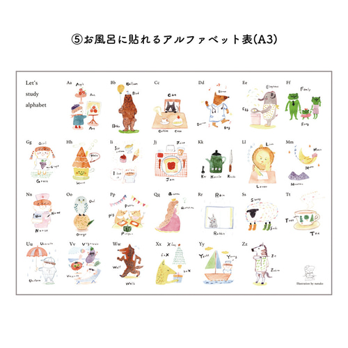 2023年nanako福袋【カレンダー・クリアファイル・ポスター・あいうえお