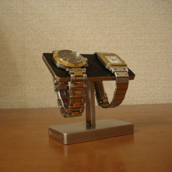 腕時計スタンド　名入れ　刻印　ラッピング　腕時計スタンド おしゃれ　2本掛けバー腕時計スタン 5枚目の画像