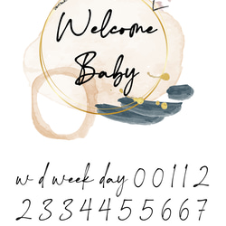 水彩のマタニティシール　マタニティフォトシール　マタニティペイントシール 2枚目の画像