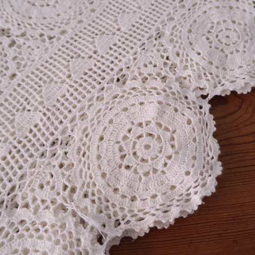 テーブルクロス リメイクレースジャケット ハンドメイド