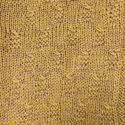 【セール】手編み　ニット　柄　半袖　薄黄　ベージュ 6枚目の画像