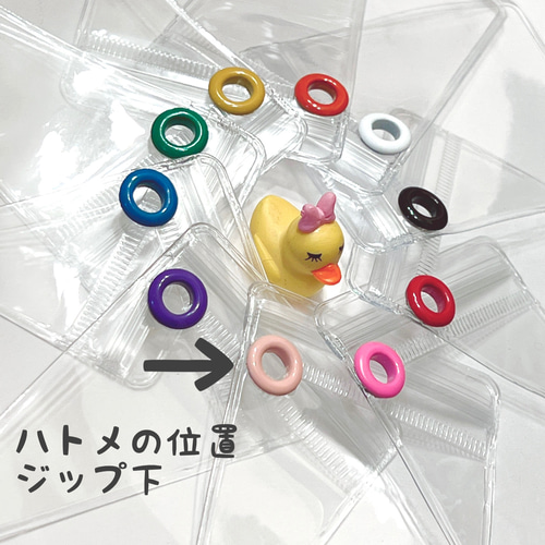 ハトメプレゼント☆ブルーキャンディバック50枚 キャンディバッグ ハトメ付き 袋 6×8cm 100枚セット ビニール