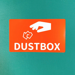 【ダストボックス・dusutbox】【ゴミラベル・ゴミシール】コンパクトサイズでDUSTBOXシール♪ 3枚目の画像
