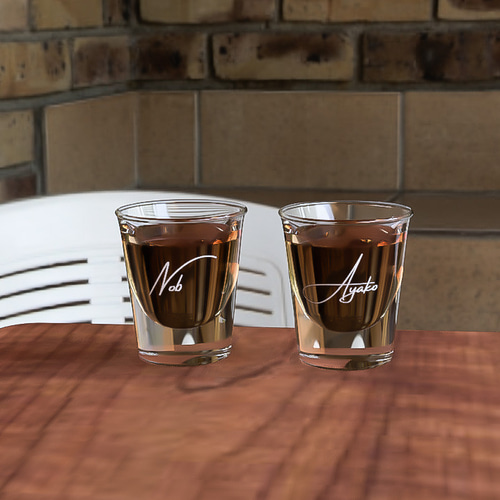 名入れグラス ペア ショットグラス 30ml おちょこ・ぐい呑み・徳利 k._