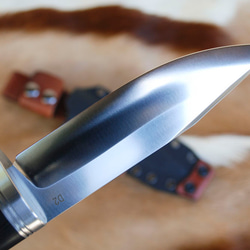アウトドアマルチナイフ [MASANO 03] ｽﾃﾝﾚｽD2鋼・G10ｸﾞﾘｯﾌﾟ・ｶｲﾃﾞｯｸｽ製ｹｰｽ 4枚目の画像