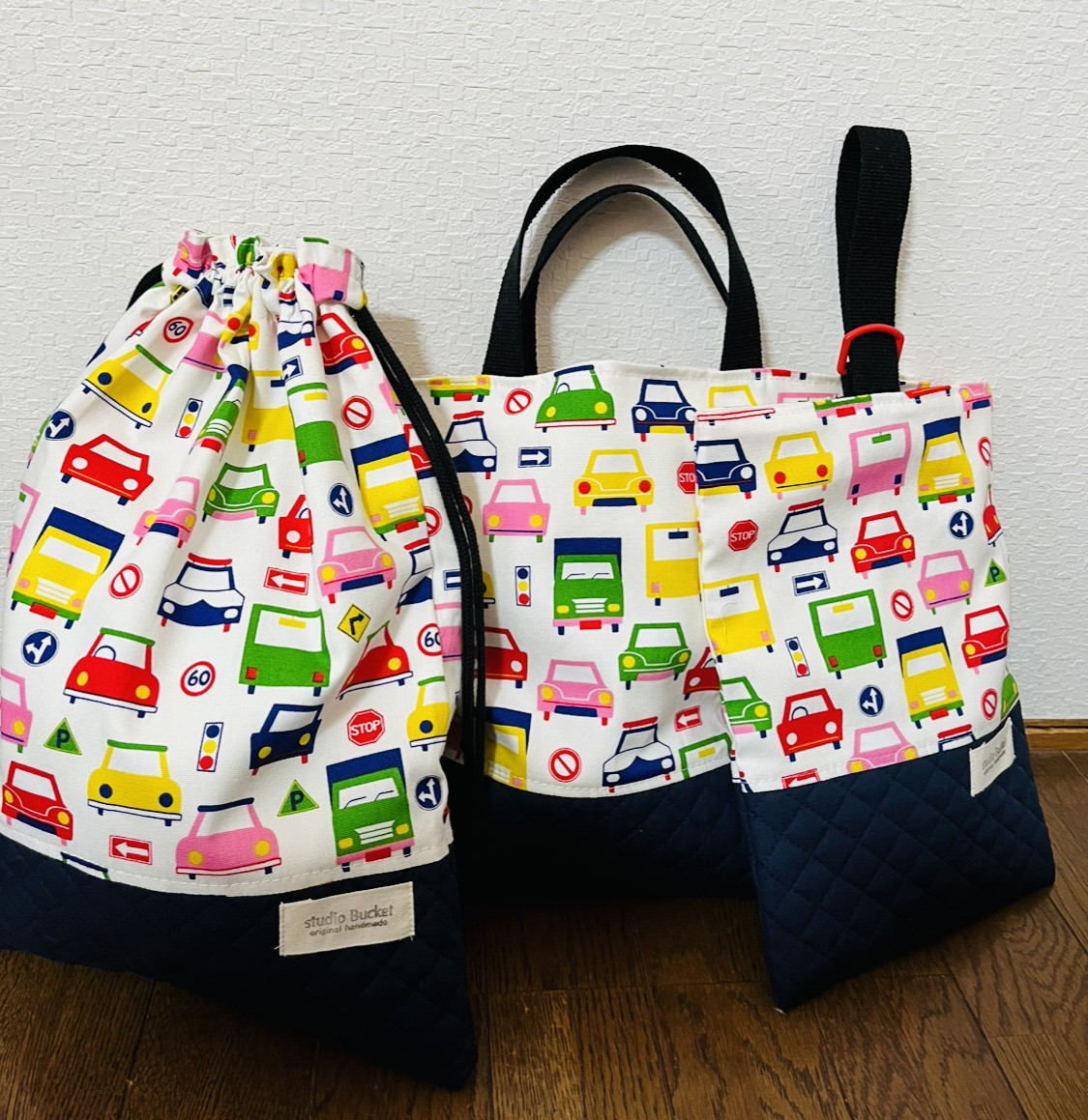 ★入園、入学★レッスンバッグ、お着替え袋、シューズ袋セット