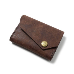 寬大卡片包 [BROWN] Miscellaneous Goods Gift Leather 第1張的照片