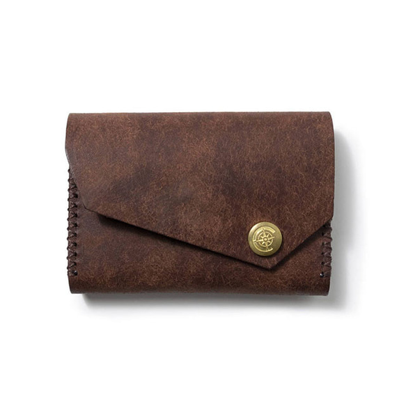 寬大卡片包 [BROWN] Miscellaneous Goods Gift Leather 第2張的照片