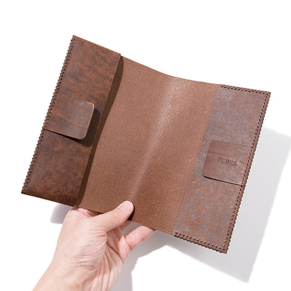 書本封面（新書尺寸）[棕色]/書本封面[棕色]筆記本封面皮革 第9張的照片