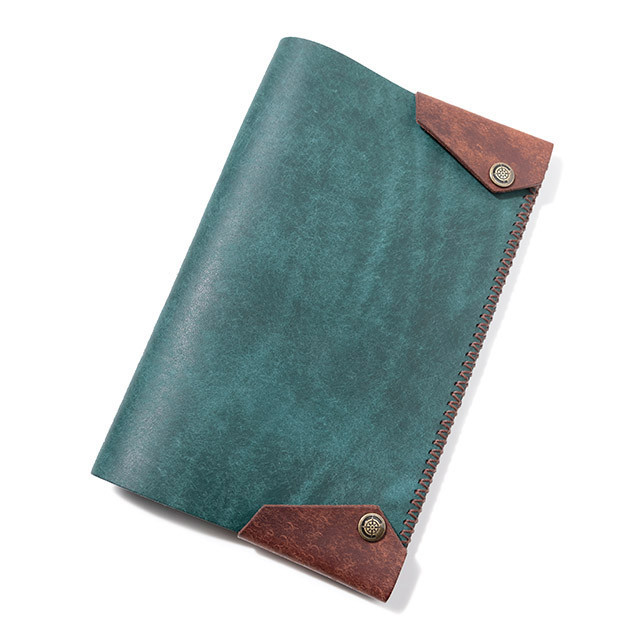 ★ラッピング無料★　ブックカバー (新書サイズ) [ブルー] / Book Cover [BLUE]　手帳カバー