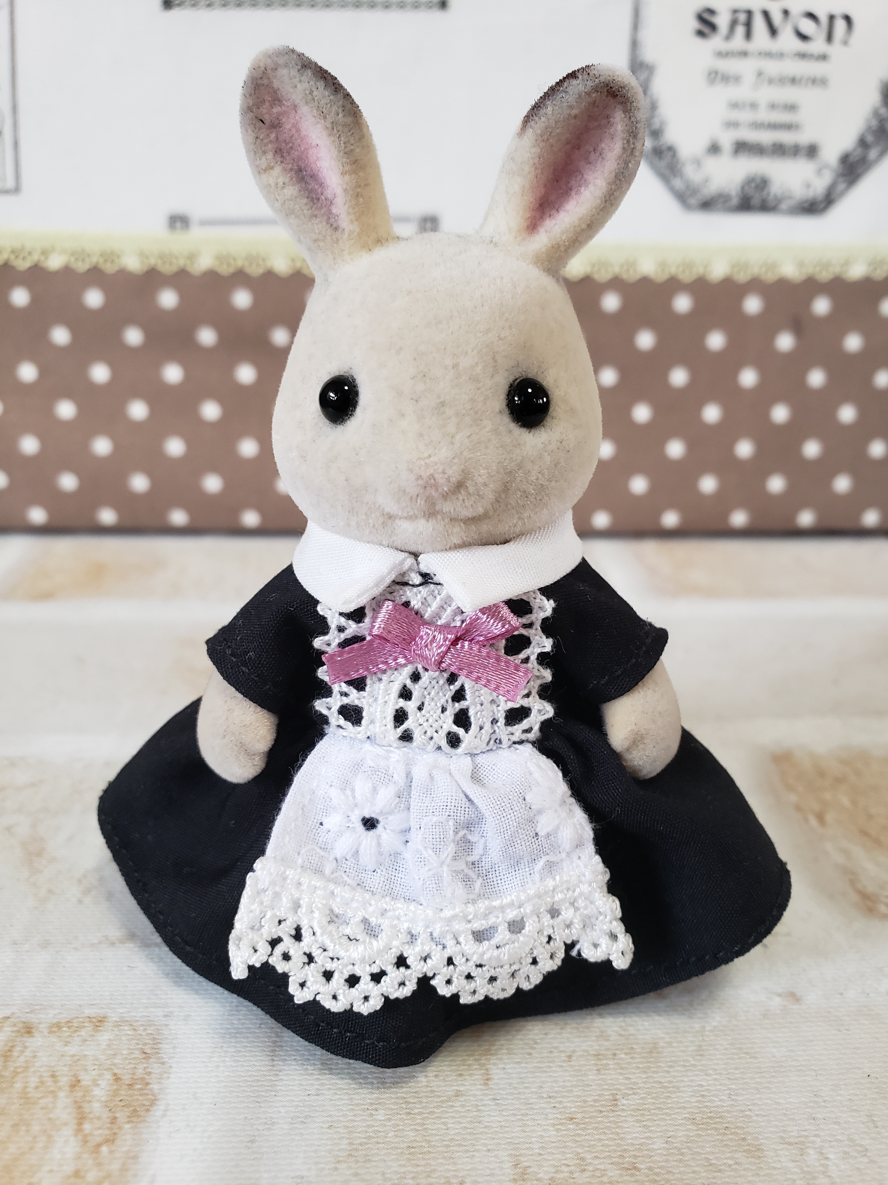 ハンドメイド シルバニアファミリー 大人 メイド 黒制服