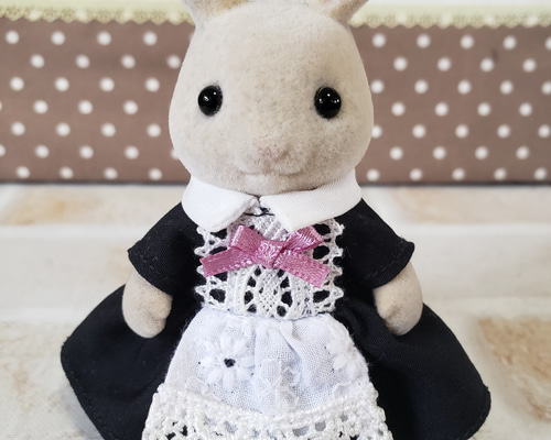 ハンドメイド シルバニアファミリー 大人 メイド 黒制服