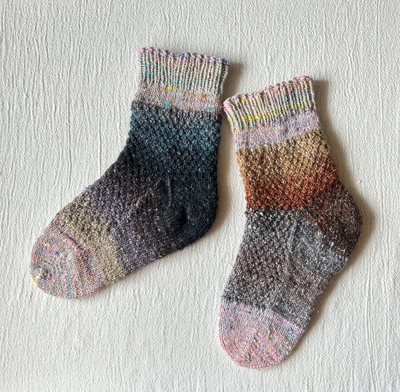 手編みの靴下　- noroyarn - 1枚目の画像