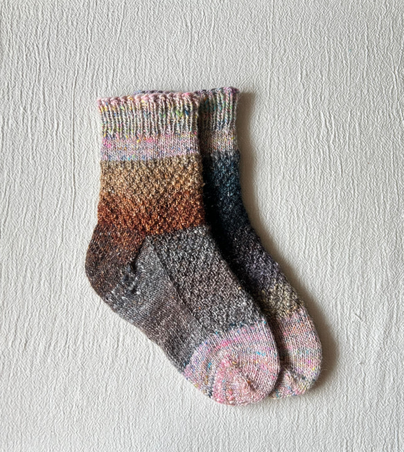 手編みの靴下　- noroyarn - 4枚目の画像