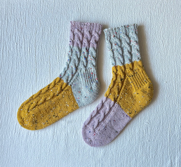 手編みの靴下   -  rétro - 3枚目の画像