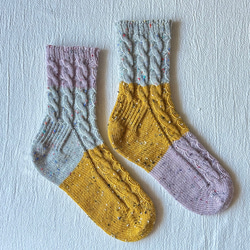 手編みの靴下   -  rétro - 2枚目の画像