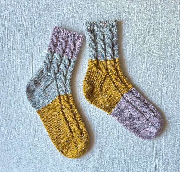 手編みの靴下   -  rétro - 4枚目の画像