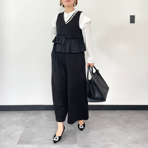 極美品♡ルネ♡ウエストパールワンピース 