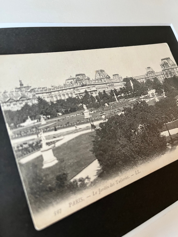 英国で出会った♪仏 アンティーク パリ・チュイルリー宮殿と庭園のポストカード/建築物/庭園 4枚目の画像